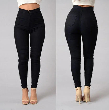 High-Waist Stretch Jeans
