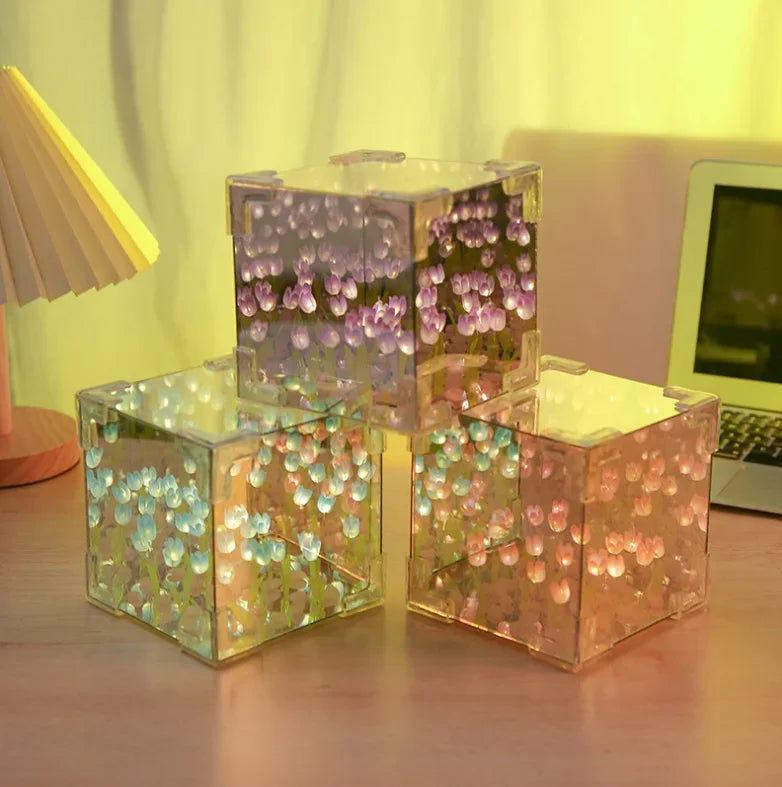 Tulip Flower Cube