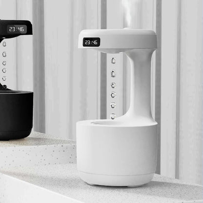 Anti-Gravity Humidifier & Aroma Diffuser with Clock