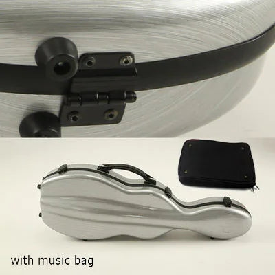 USA low tax Violin Case With Bag Fixed 4/4 3/4 1/2 1/4 Carbon Fiber Violin Box Double Shoulder Strap Spectral Bag Lock