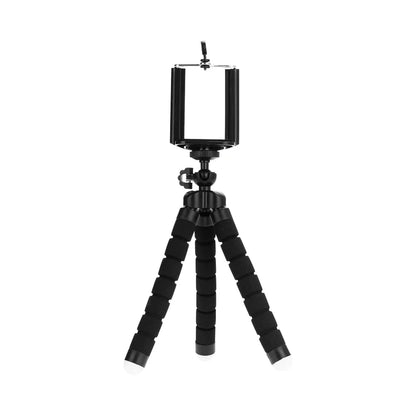 Portable Phone Tripod - Adjustable Mini Octopus Stand with Clip Holder for Smartphones and Cameras