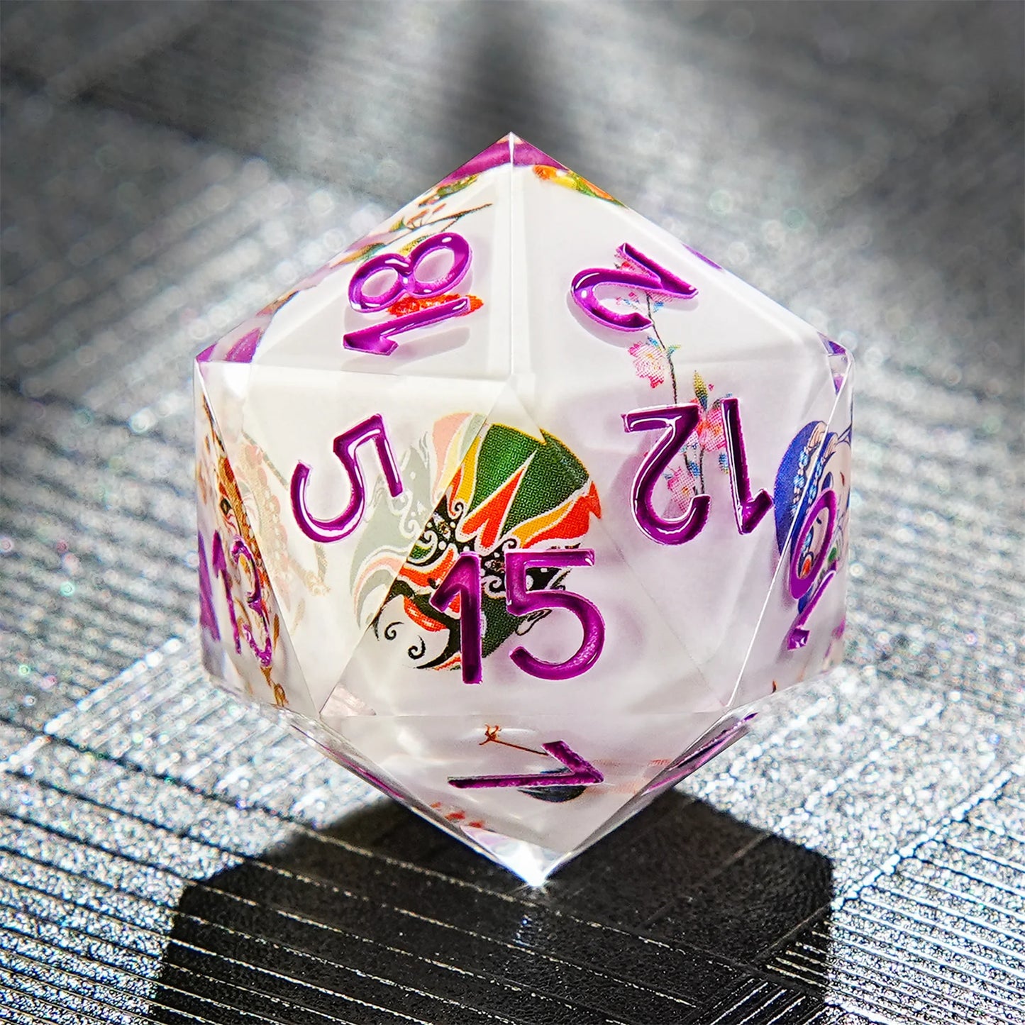 1-7pcs DND Milk White Solid Resin Black Kitten Smile Cat Dice Set Multi-sided Polyhedral Dice for D&D COC Role RPG Table Game