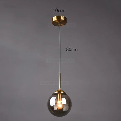 Nordic Modern Glass Ball Island Pendant
