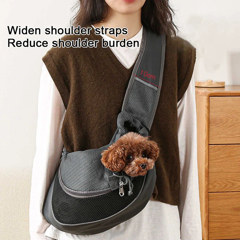 Pet Backpack Carrier Travel Tote Mesh Sling Crossbody Bag