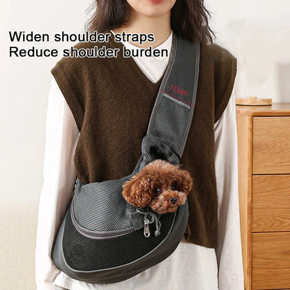 Pet Backpack Carrier Travel Tote Mesh Sling Crossbody Bag