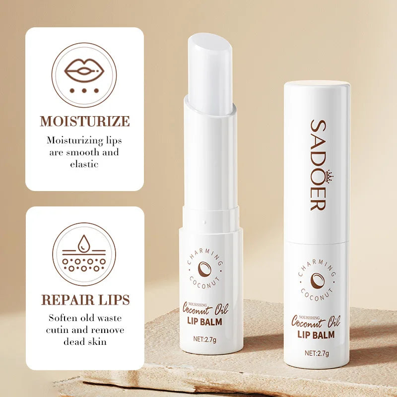 Vitamin C Aloe Coconut Lip Balm Moisturizing Anti Cracking Hydrating