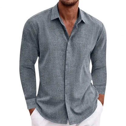 Claudio - Elegant Long-sleeved Men's Classic Style Shirt