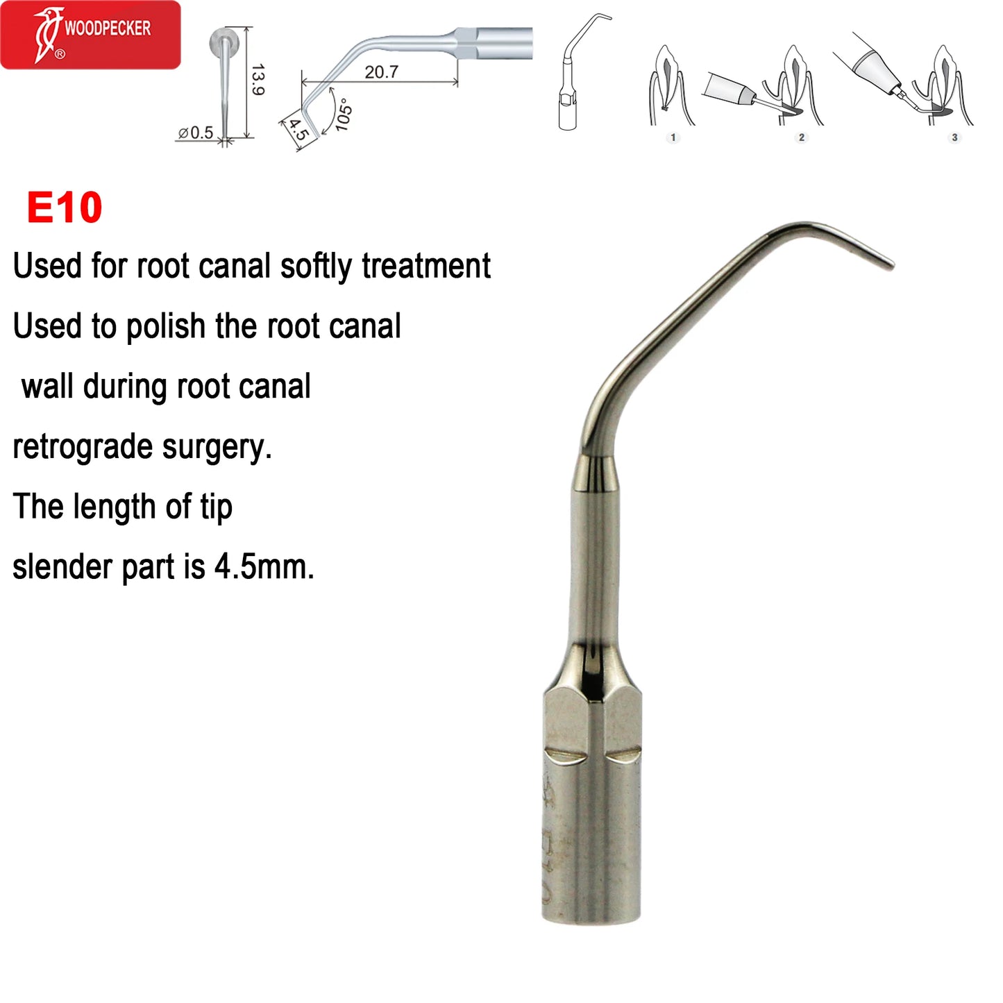 Woodpecker DTE Dental Ultrasonic Scaler Tips Scaling Endo Tip Dentistry Instruments Medical Accessories Fit EMS Satelec  NSK