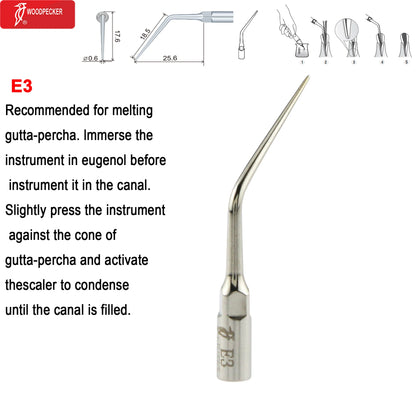 Woodpecker DTE Dental Ultrasonic Scaler Tips Scaling Endo Tip Dentistry Instruments Medical Accessories Fit EMS Satelec  NSK
