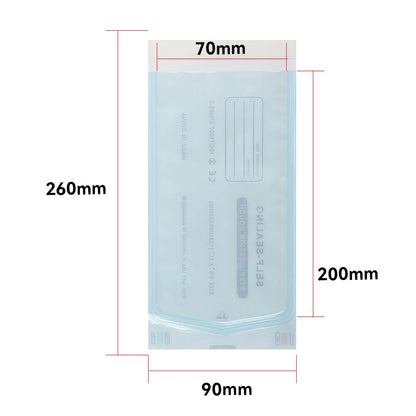 200pcs/bag Self-sealing Sterilization Pouches Bags 5 Sizes Medical-grade Bag Disposable Nail Art Tattoo Accessories