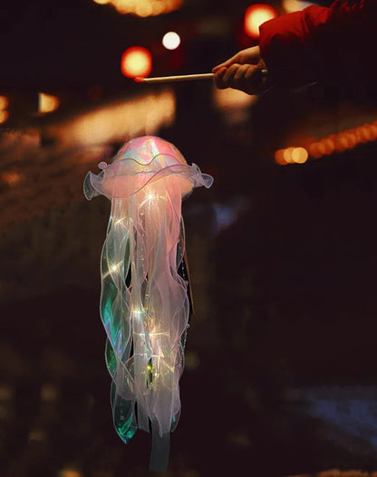 Jellyfish Lamp, Portable Flower Lamp, Girl Room Atmosphere Lamp, Bedroom Night Lamp, Home Decoration