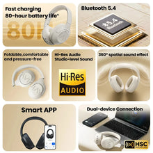 HAYLOU S30 Wireless Bluetooth 5.4 Headphones with 43dB ANC, 40mm Drivers, 80H Playtime