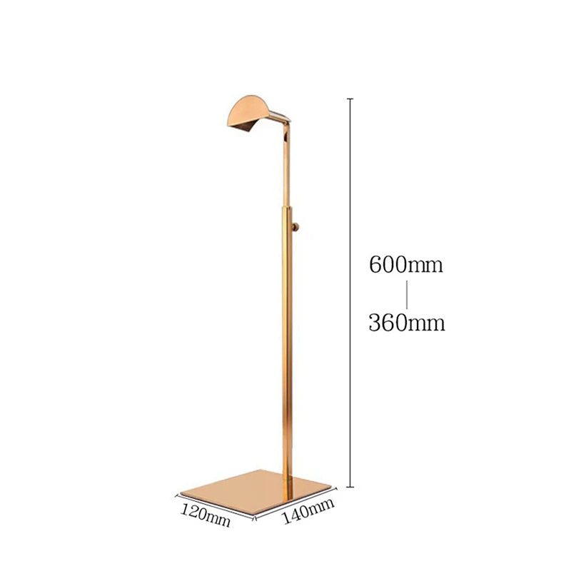 Home Accessories Display Props Stainless Steel Adjustable Polished Gold And Silver Hanging Bag Handbag Purse Stand