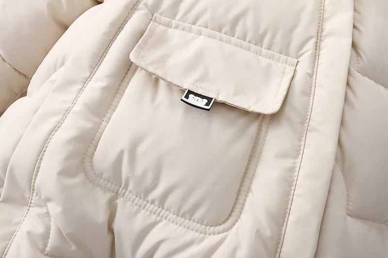 Winter Baby Down Jumpsuit – Wool Hooded, Snowproof & Warm