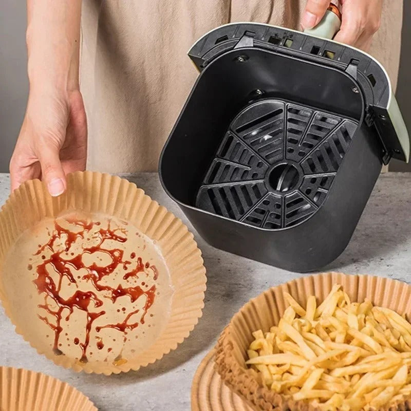 Globetrek° AirFryer Liner: Disposable Paper Liner for Air Fryer