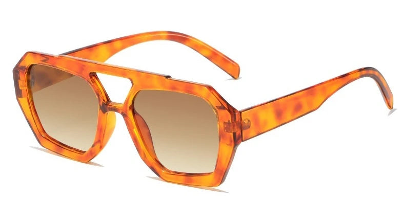 Womans Big Frame Sunglasses Summer Sunshade Beach Vacation Leopard Sunglasses