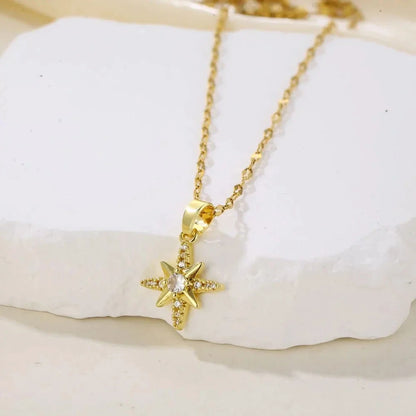Women's Stainless Steel Double Layer Sunflower Necklace