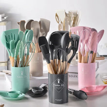 12PC Set Food Grade Silicone Kitchen Cookware Utensils