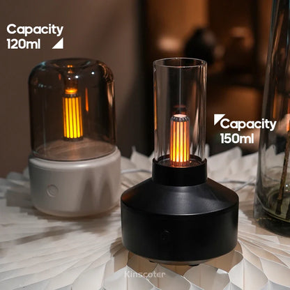 KINSCOTER Portable Mini Aroma Diffuser USB Air Humidifier Essential Oil Night Light Cold Mist Maker Sprayer for Home Gift