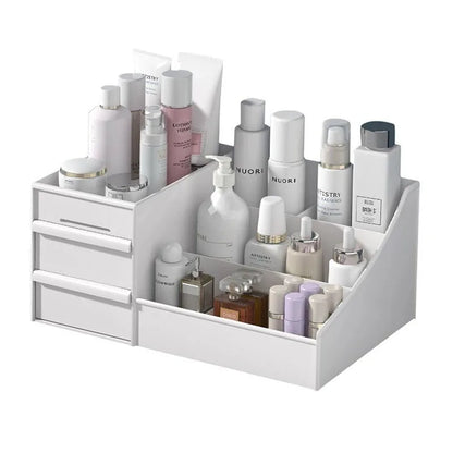 Elegant Large-Capacity Makeup Organiser – Cosmetic Storage Box with Drawers for Jewelry, Nail Polish & More