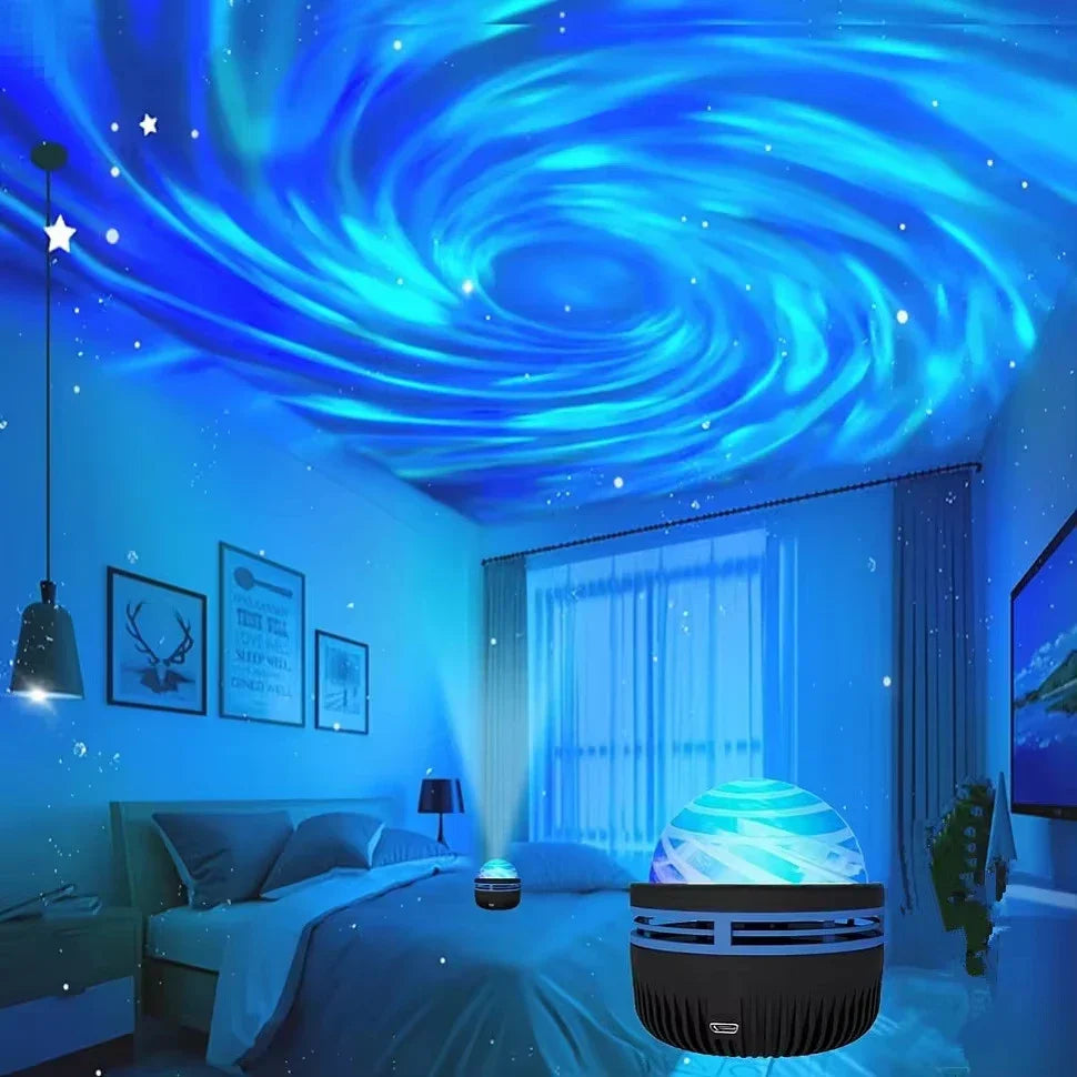 LED Galaxy Projector - Colorful Sky Night Light for Kids' Room