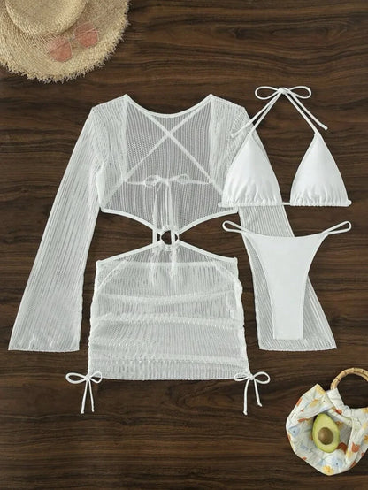 Women's Sexy 3-Piece Bikini Set – Beach Swimwear