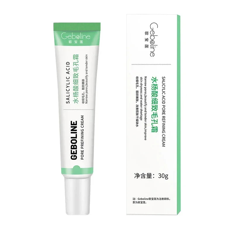 Salicylic Acid Pore Shrinking Cream – Quick Blackhead Removal & Skin Tightening for Smooth, Radiant Skin