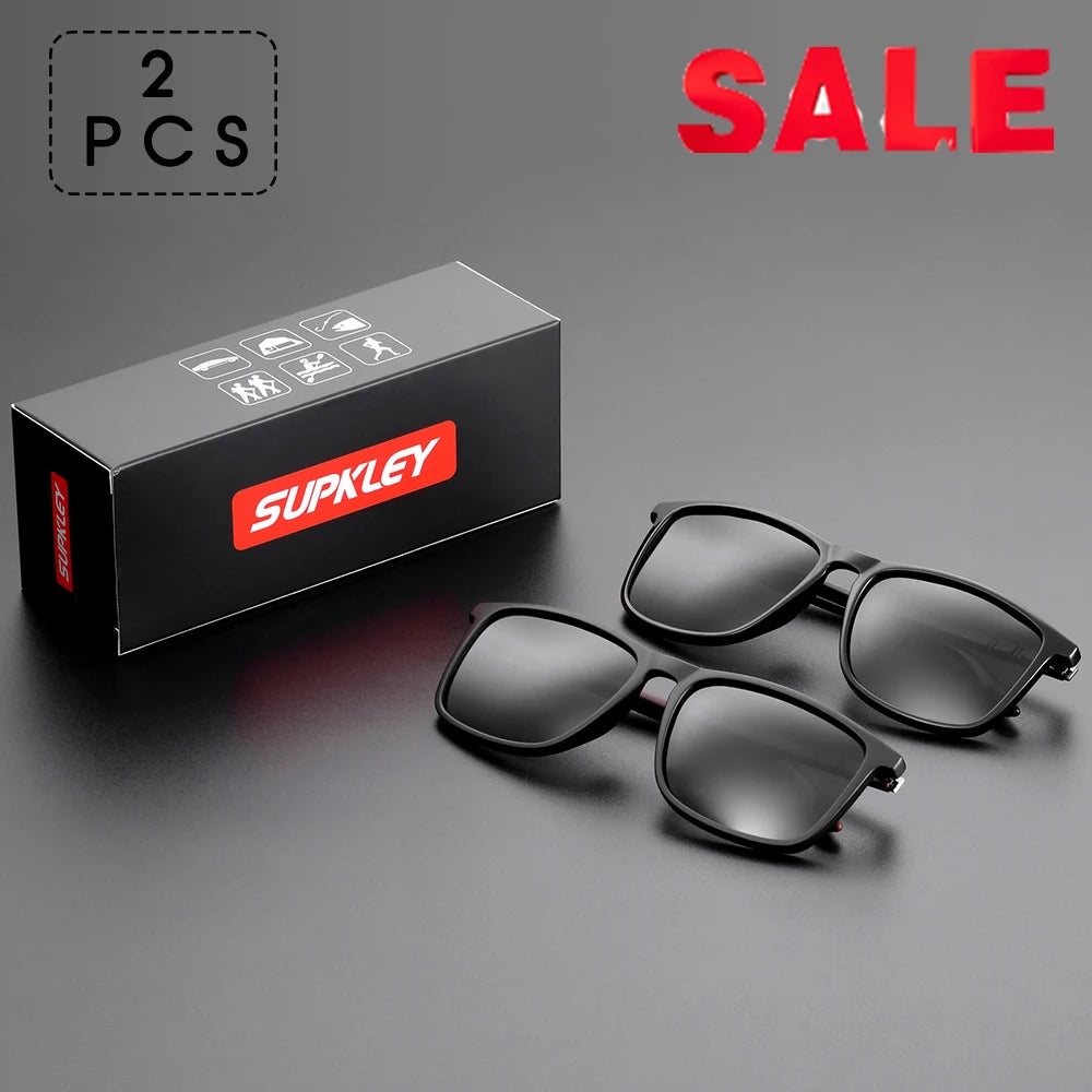 Men’s Polarized Sports Sunglasses, Lightweight Square UV400