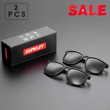 Men’s Polarized Sports Sunglasses, Lightweight Square UV400