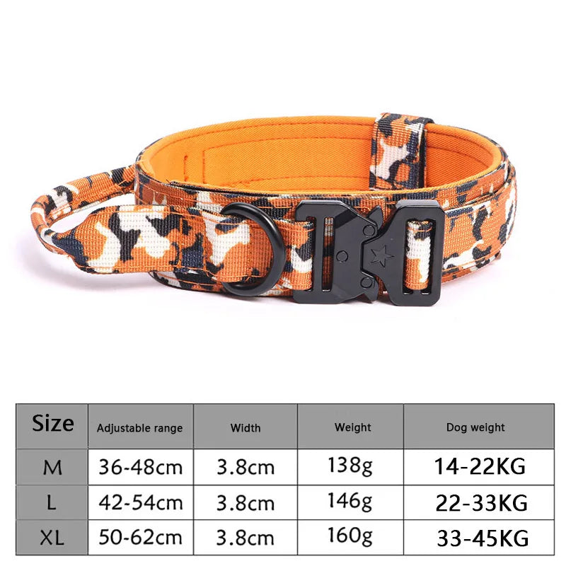 Tactical Dog Collar Leash with Bungee Design