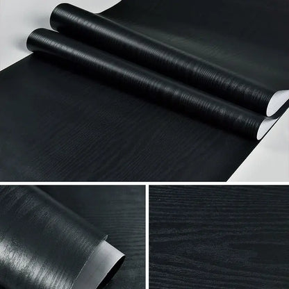Modern Wood Stripe Home Wallpapers for Furnitures Wall Restore DIY Decorable Films PVC Self-adhesive Vinyl Wall Sticker in Rolls