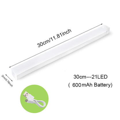 Motion Sensor Light Wireless LED Night Light Type C Rechargeable Light Cabinet Wardrobe Lamp Staircase Backlight For Kitchen LED