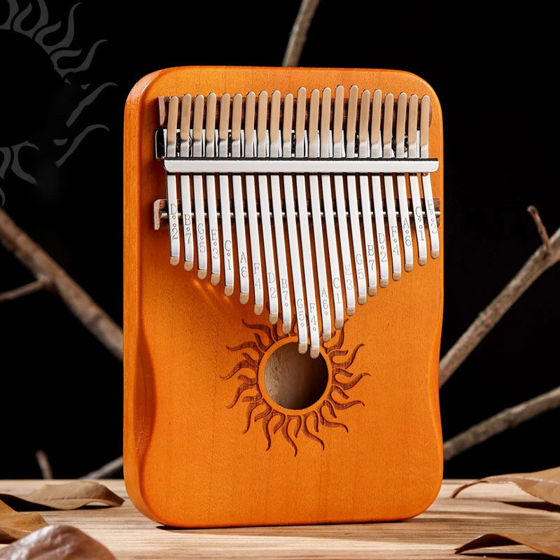 Hluru 17 21 Keys Kalimba Finger Piano Kalimba Thumb Piano Keyboard Musical Instrument Mbira for Beginner Music Lover Gifts