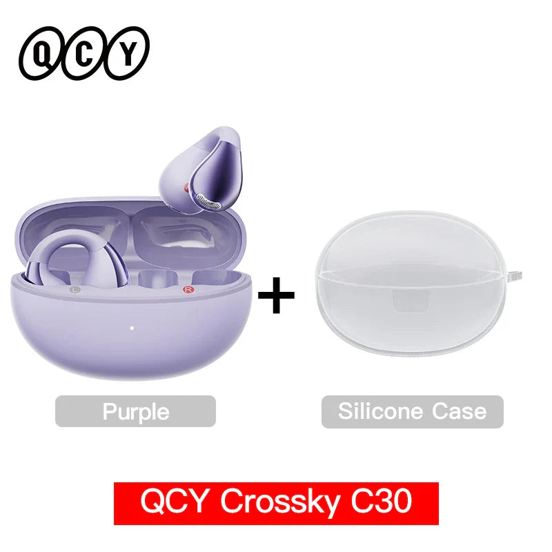 QCY C30 Open-Ear Bluetooth Sports Ear Clip Earbuds