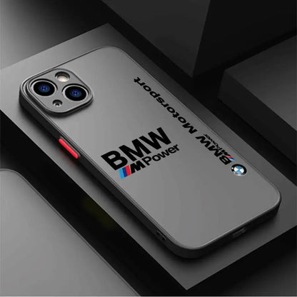 Sports Car Brand-B-M-W Phone Case for Apple iPhone SE 16e 12 Mini 6s XS X 7 8 SE 15 Pro Max 16 Pro 11 Pro Max XR 14 13 Pro Black
