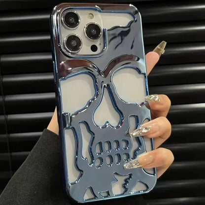 Hollow 3d Skull Callous Phone Case For iPhone 14