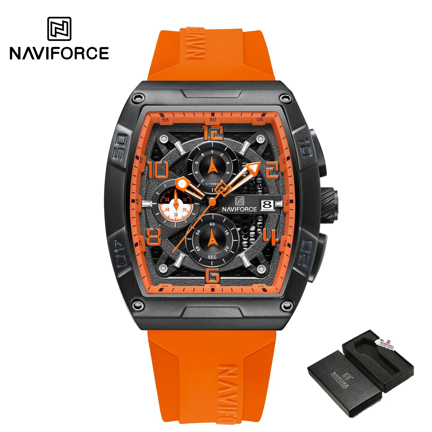 NAVIFORCE Men Quartz Multi-function Calendar Watches  Fashion Sport