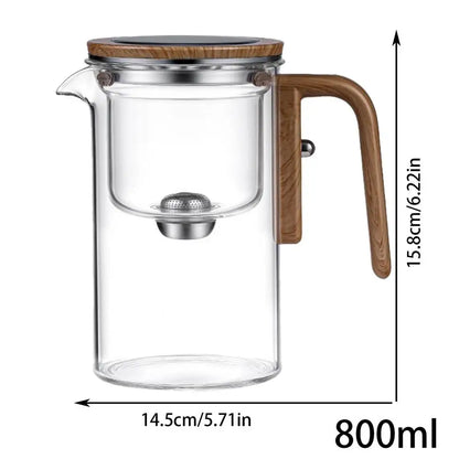 PureBrew Glass Teapot – Elegant Infusion for Perfect Herbal Tea