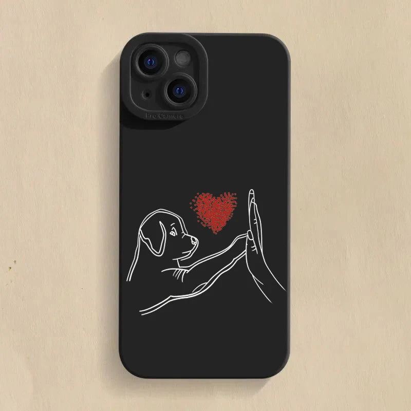 Cute Cartoon Matchman Matte Silicone Phone Case For iPhone 16 11 12 13 14 15 Pro Max XR XS X 7 8 Plus SE 2020 Soft Back Cover