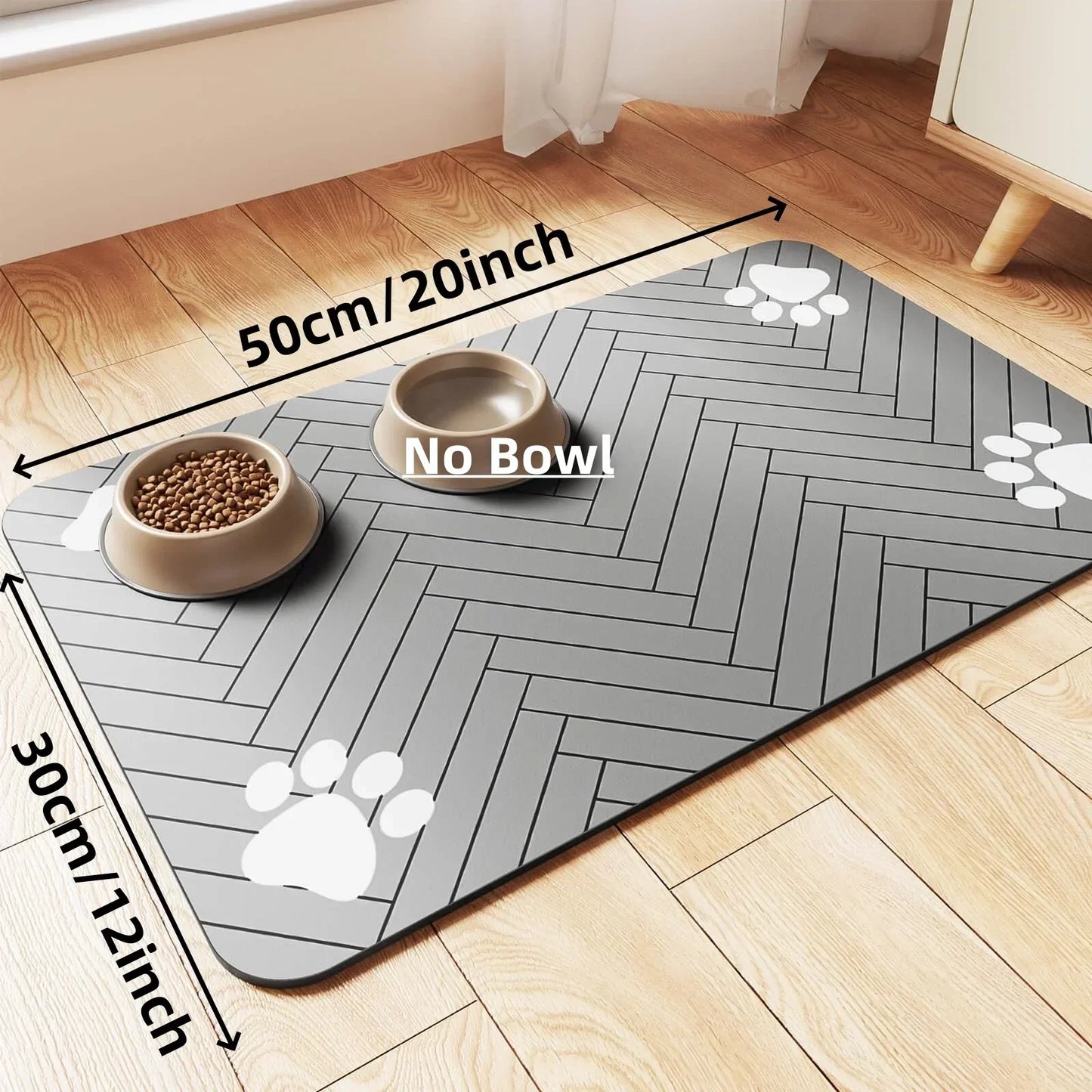 Quick-Dry Pet Feeding Mat