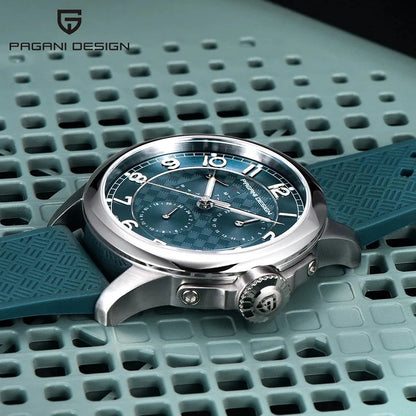 New Arrival 40mm Japan TMI VH88 Movt Sapphire Crystal Calendar 24 Hours 100M Waterproof Quartz Wristwatches for Men