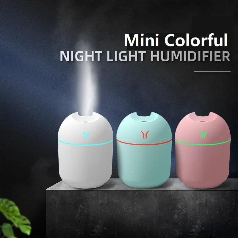 250ML USB Mini Air Humidifier with LED Lamp