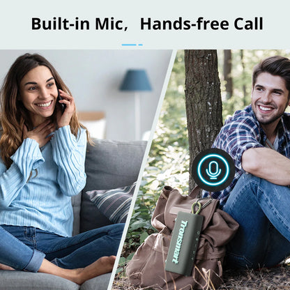 Tronsmart Trip Bluetooth 5.3 Speaker – Dual-Driver Portable Speaker with IPX7 Waterproof, True Wireless Stereo, 20 Hours Playtime for Outdoor Adventures