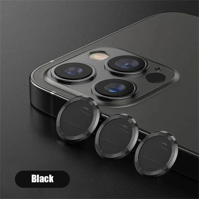 3-2PCS Camera Lens Protector For iPhone 16 Pro Max 16Pro 16Plus  Metal Ring Protector Glass For iPhone 14 15 Plus Camera Lens