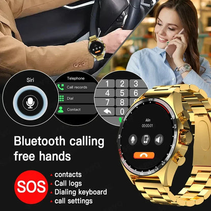 Daredevil GPS Smartwatch for Men - Bluetooth Call HD AMOLED Display, Altitude Tracker, Compass, Fitness Monitor, IP68 Waterproof Adventure Watch