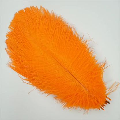 10Pcs/Lot Colored Ostrich Feathers for Crafts Wedding Decoration Handicraft Accessories Table Centerpieces Carnival Plumas Decor