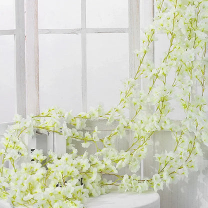 180cm Artificial Sakura Flower Vine - Wedding & Garden Arch Decor