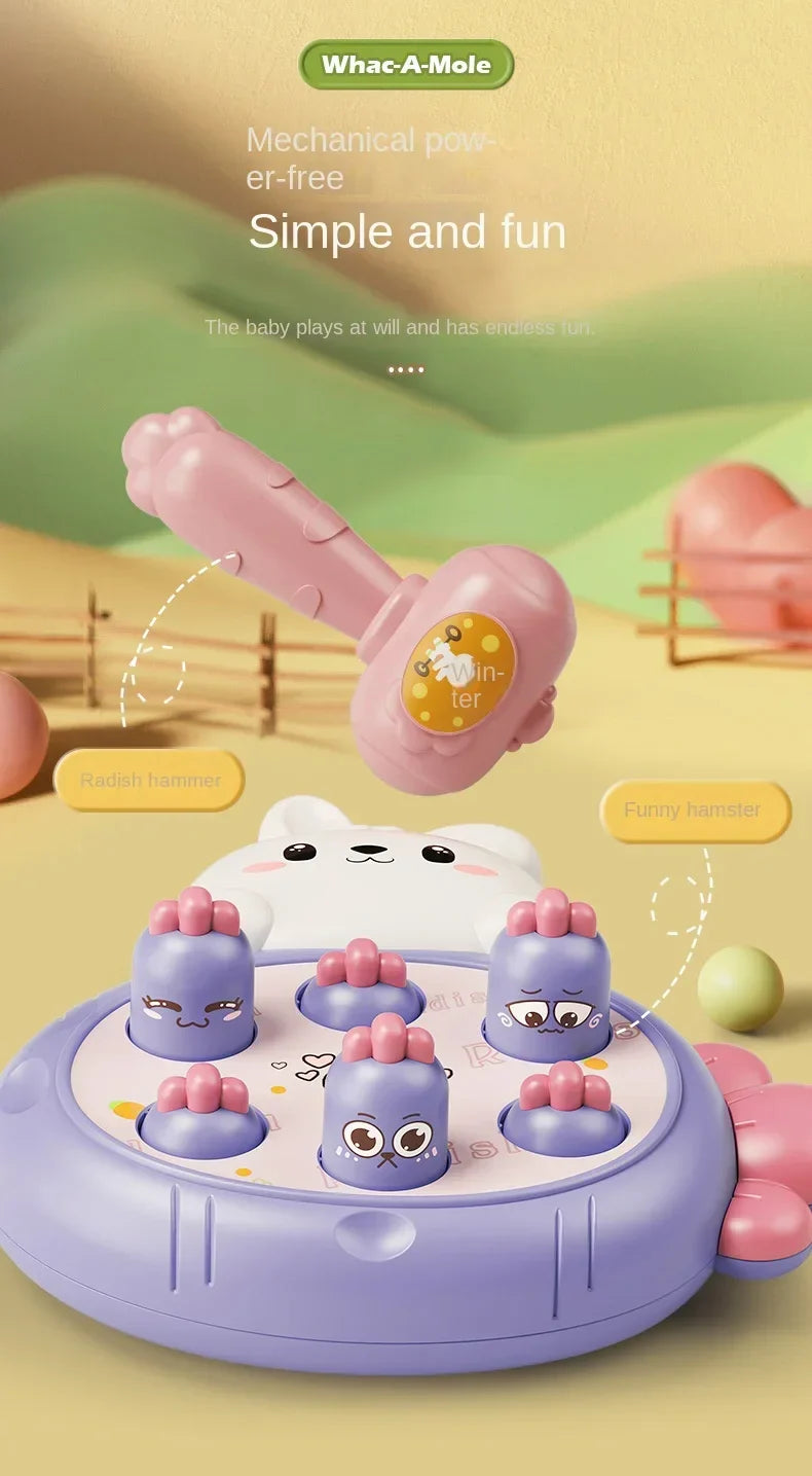 ELMAS Montessori Animal Hammering Toy – Toddler Learning Game