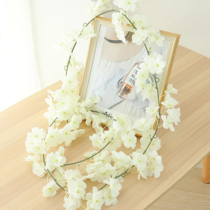 180cm Artificial Sakura Flower Vine - Wedding & Garden Arch Decor