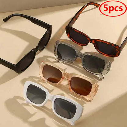 Trendy Small Square Sunglasses for Women and Men, UV400 Protection